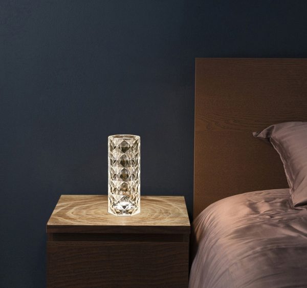 Luxury Acrylic Crystal Lamp – USB, Touch Dimming, Mood Lighting