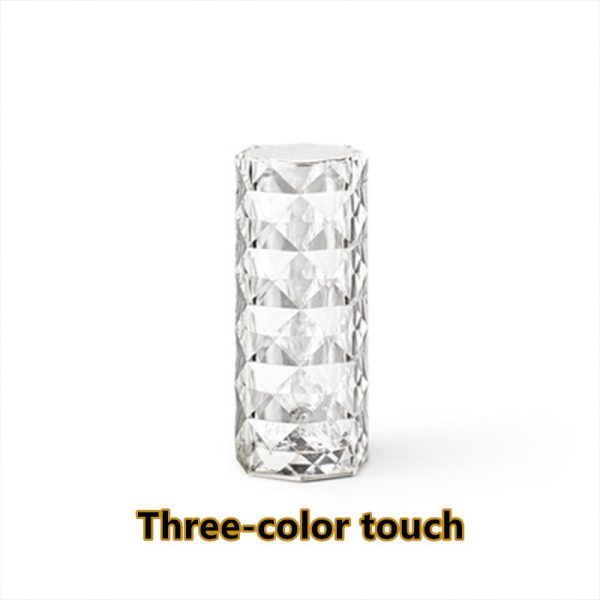 Luxury Acrylic Crystal Lamp – USB, Touch Dimming, Mood Lighting