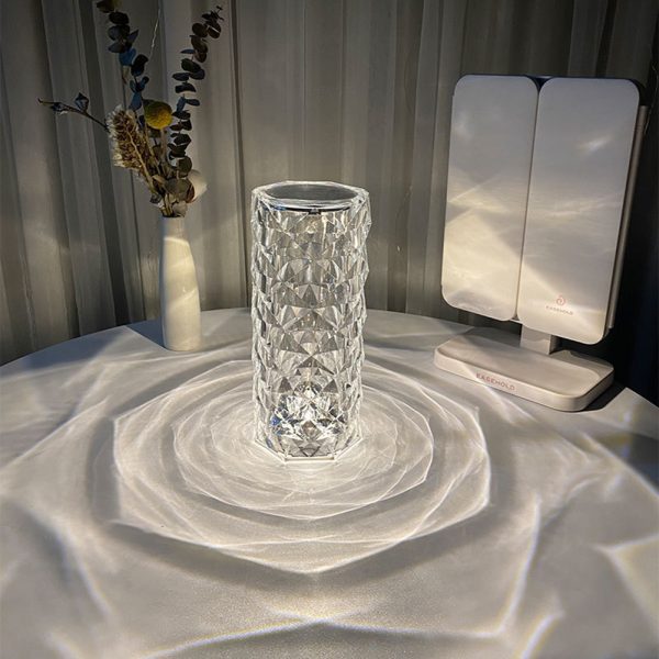 Luxury Acrylic Crystal Lamp – USB, Touch Dimming, Mood Lighting