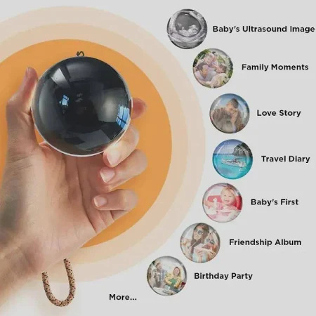 3D Video Crystal Ball Lamp — Spherical Pixel Display with 2.7″ Screen & 4 GB Storage